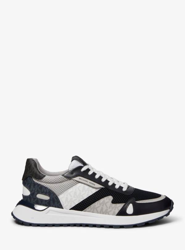Panske Tenisky Michael Kors Miles Color-Block Logo and Mesh Indigo - Topanky Michael Kors Nejlevnejsi | RUQWT-6035